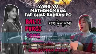 Balti Song  Padma Dolker  Yang Yo Mathong Mana Tap Chad Barban Po padmadolker baltisong 2024 [upl. by Ofori]