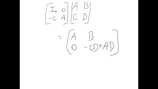 Consider n ×n matrices A B C and D where A is invertible and commutes with C Show that [upl. by Oiralednac383]