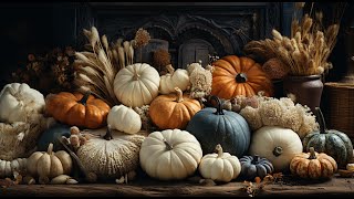 Fall TV art  pumpkins  Thanksgiving ambience screensaver  Samsung Frame TV  Smart TV paintings [upl. by Monreal]