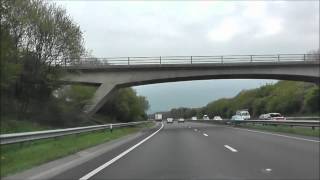 Driving On The A38 From Heathfield To Marsh Mills Devon England 4th May 2012 [upl. by Hobie]