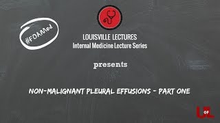 Nonmalignant Pleural Effusions with Dr Gauhar [upl. by Lilias]