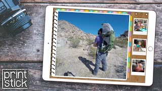 How to use PHOTOS in your DIGITAL PLANNER  GoodNotes Tutorial  Print Stick [upl. by Peterus]