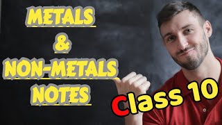 Metals amp NonMetals notes ll CLASS 10 Science [upl. by Tterej]