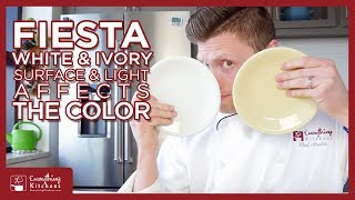 Fiesta White and Ivory Color Comparison  Fiesta Dinnerware [upl. by Eisac]