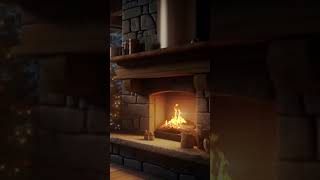 relax snowstorm howling wind winterambience snowfall balcony fireplace [upl. by Adnarom]