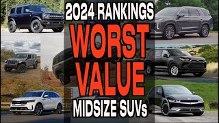 5 Worst NEW Midsize SUVs to Buy Based on Value [upl. by Helaine444]