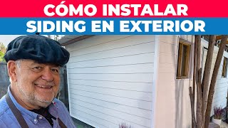 Cómo instalar siding en exterior [upl. by Ellehciram]