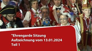 Sitzung der Ehrengarde Neuwied 2024 Teil 1 [upl. by Alyat]