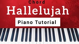 Hallelujah Leonard Cohen  Piano Tutorial CHORD Version  Sheet Music [upl. by Dale]