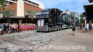 2014 V8 Supercars  Transporters Parade  Darwin HD [upl. by Lexy]