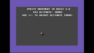 Testing Sprite Movement in BASIC 20  48Mhz [upl. by Essie459]