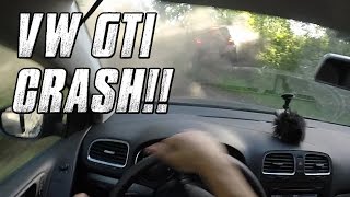 💀 Car Crash  VW Golf GTI on Mountain Road  Touge Canyon Run 60fps HD [upl. by Derk]