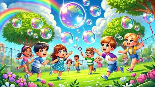 Bubbles Bubbles in the Air  Fun Bubble Song  Bubble Playtime  Nursery Rhymes amp Kids Songs [upl. by Izzy]