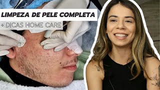 LIMPEZA DE PELE PERSONALIZADA  INDICAÇÃO HOME CARE NA PRÁTICA PELE OLEOSA E COM ACNE [upl. by Adnolrehs837]