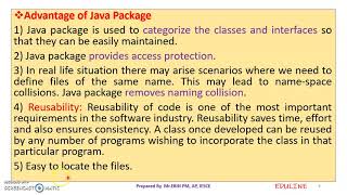 JAVA  MODULE 3  TOPIC 1  PACKAGES [upl. by Devitt]