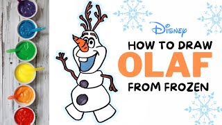 Frozen Cute Olaf frozen olaf disney disneyjunior waltdisneyworld art viral [upl. by Eceirehs43]