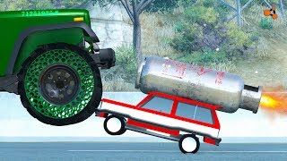 Beamng drive  Real Cars vs Toy Сars crashes 7 [upl. by Finn]