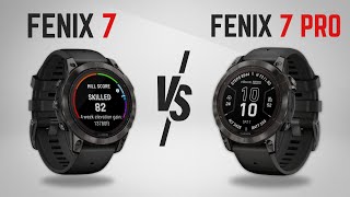 Garmin Fenix 7 Vs Garmin Fenix 7 Pro  Which for 2024 [upl. by Irpak]