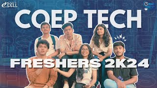 Freshers Intro Video 2024  COEP Tech University [upl. by Noled]