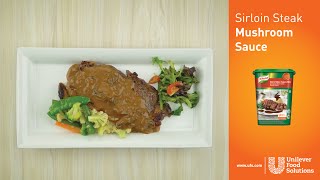 Kreasi Mudah Sirloin Steak dengan Mushroom Sauce Istimewa  UFS ID [upl. by Hgielrak]