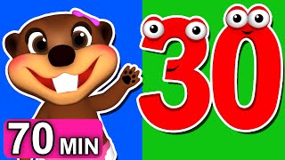 quotCounting to 30quot Collection  3D Animation Preschool Kids Learn How to Count 70 Min Compilation [upl. by Oniskey369]