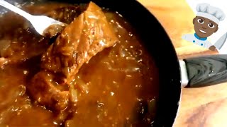 SMOTHERED STEAK AND GRAVY WITH ONION [upl. by Sherill811]