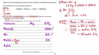 Reacting Mass Calculations  GCSE Chemistry Exam Master Class [upl. by Ynohtnaleahcim]