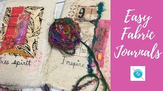 Easy Fabric Journal with Easy Binding [upl. by Caitrin553]