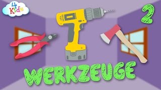 Werkzeuge und Gegenstände im Handwerk lernen für Kinder Teil2 deutsch [upl. by Alayne]