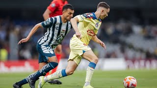 América y Pachuca igualan en la Ida de la Semifinal de la Concachampions [upl. by Kemme]