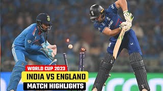 India vs England World Cup 2023 Match Highlights  Ind vs Eng Match Highlights 2023 [upl. by Llesram]