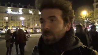 Cyril Dion à Nuit Debout avant la projection de « Demain » [upl. by Anaerol669]