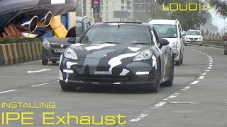 Installing IPE Exhaust on Porsche Panamera 4S [upl. by Ninette996]