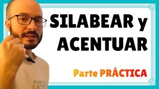 DIVIDIR PALABRAS y ACENTUAR 🏛️ parte PRÁCTICA corrección ‹ Curso de latín desde cero 1 [upl. by Gordan401]