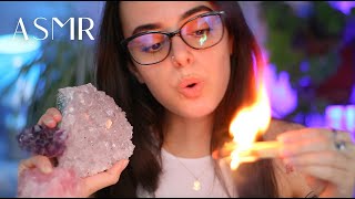 ASMR Plucking Away Anxieties amp Reiki Energy Healing Crystals Palo Santo Breathing [upl. by Sadoff]