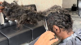 Homeless to Old Mans INSANE Transformation  3Years no Haircut amp Hair Wash  ASMR [upl. by Manuel]