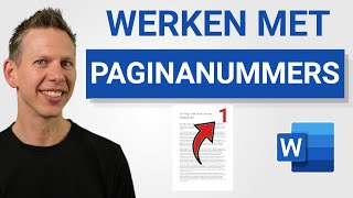 Invoegen paginanummer in Word vanaf specifieke pagina [upl. by Ennairb622]