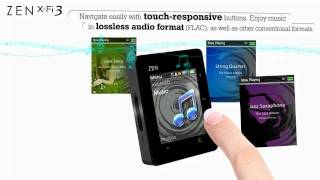 Creative ZEN XFi3  Bluetooth Touch MP3 player with microSD slot [upl. by Allisan779]