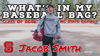 Whats In my Baseball Bag NC State Commit Jacob Smith [upl. by Bennet]