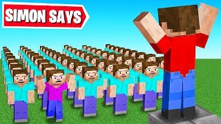 Playing SIMON SAYS in MINECRAFT [upl. by Einohpets628]