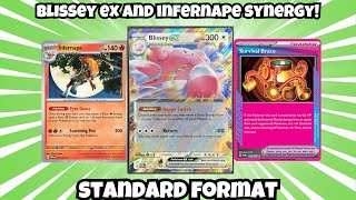 BLISSEY EX WITH INFERNAPE BRINGS CRAZY SYNERGY [upl. by Julissa124]