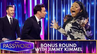 Jimmy Kimmel and Jimmy Fallon Band Together in a Bonus Round of Password [upl. by Erreid]