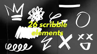 Scribble Elements  Adobe Premiere Pro Template [upl. by Idnil790]