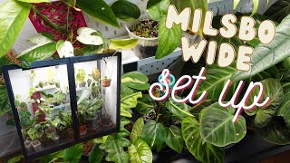 MILSBO BREIT GREENHOUSE CABINET 🪴 Set Up  Tour ✨ [upl. by Cahra]