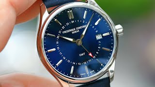 Đẹp Frederique Constant Classic Quartz GMT 40mm FC252NS5B6  ICS Authentic 0982298881 [upl. by Olfe606]