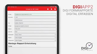 DIGI APP2  Digi Form  Rapporte digital erfassen [upl. by Dier]