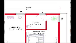 20 x 4695quot SMALL HOUSE DESIGN20x 4695quot GHAR KA NAKSHA 930 SQFT HOUSE PLANSOUTH FACE PLAN [upl. by Esinaej]