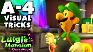 Luigis Mansion Dark Moon  Gloomy Manor  A4 Visual Tricks Nintendo 3DS Gameplay Walkthrough [upl. by Adnawuj]