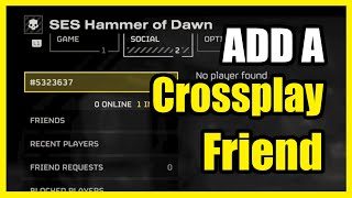 How to Add a Crossplay Friend in Helldivers 2 Generate Friend Code [upl. by Notrab]