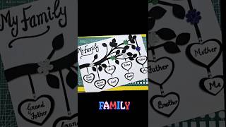 DIY Family tree project😍😍 diy youtubeshorts shorts trending [upl. by Silver]